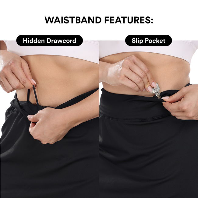 Plus Size Athletic Skort Golf Tennis Pockets – side view