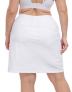 Plus Size Athletic Skort Golf Tennis Skirt with Bike Shorts & Pockets