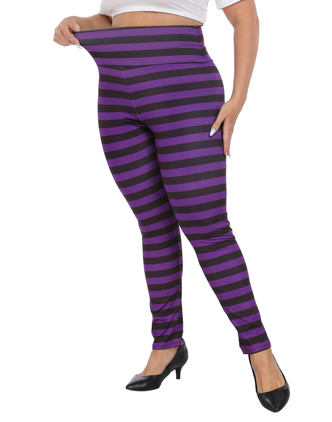 Plus Size Halloween Graphic Leggings – close-up detail