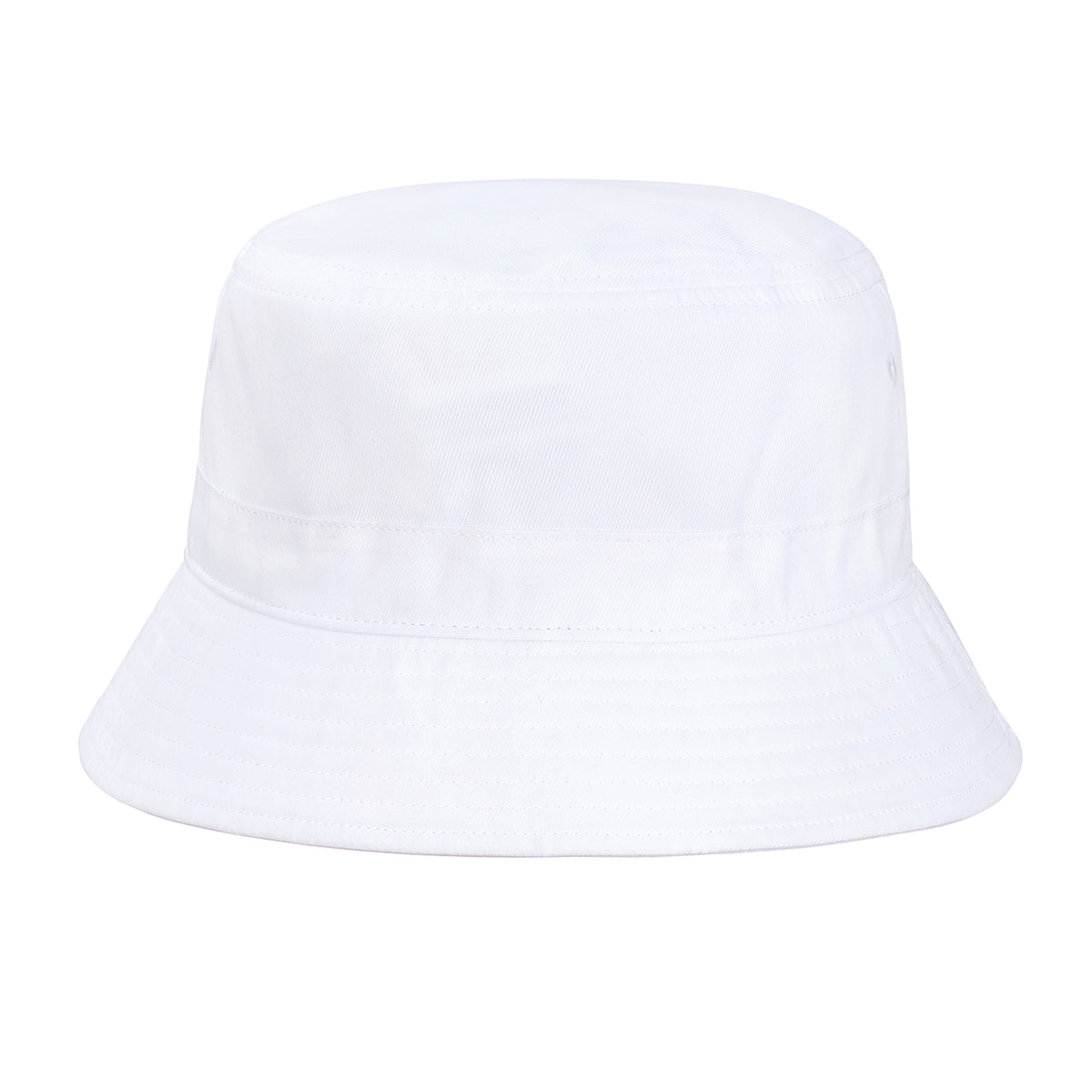 Unisex Beach Bucket Hat Print & Solid in White