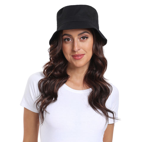 Unisex Print and Solid Beach Bucket Hat