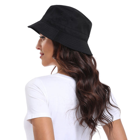 Unisex Print and Solid Beach Bucket Hat