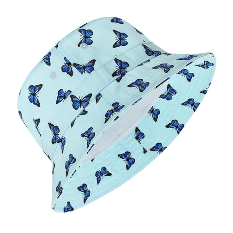 Unisex Print and Solid Beach Bucket Hat