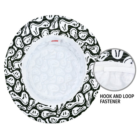Unisex Print and Solid Beach Bucket Hat