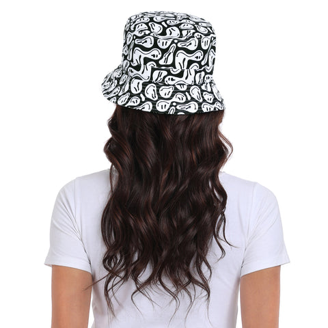 Unisex Print and Solid Beach Bucket Hat
