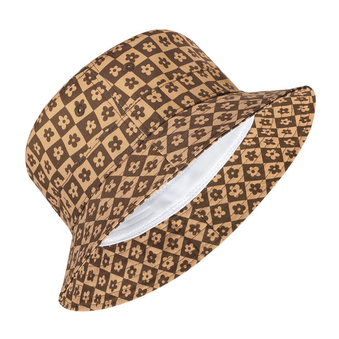 Unisex Print and Solid Beach Bucket Hat