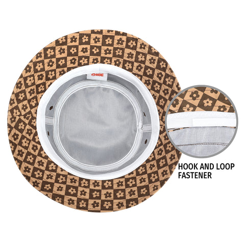 Unisex Print and Solid Beach Bucket Hat