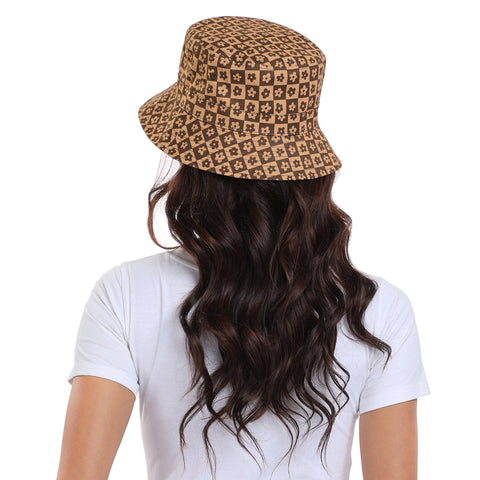 Unisex Print and Solid Beach Bucket Hat