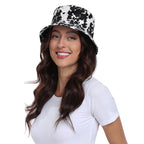 Unisex Print and Solid Beach Bucket Hat
