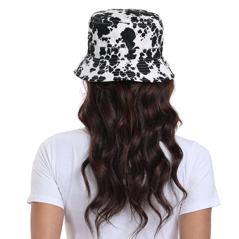 Unisex Print and Solid Beach Bucket Hat