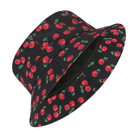 Unisex Print and Solid Beach Bucket Hat