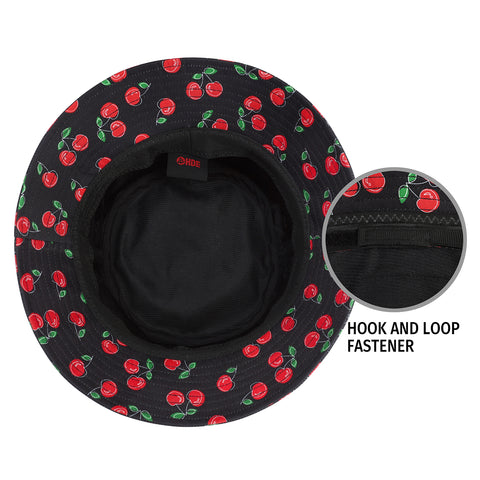 Unisex Print and Solid Beach Bucket Hat