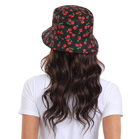 Unisex Print and Solid Beach Bucket Hat