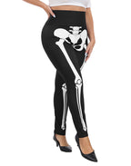 Plus Size High Waisted Halloween Graphic Leggings