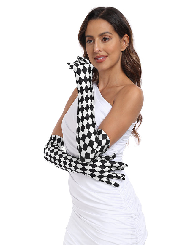 Satin Opera Gloves Elbow Length Cosplay – product view 6