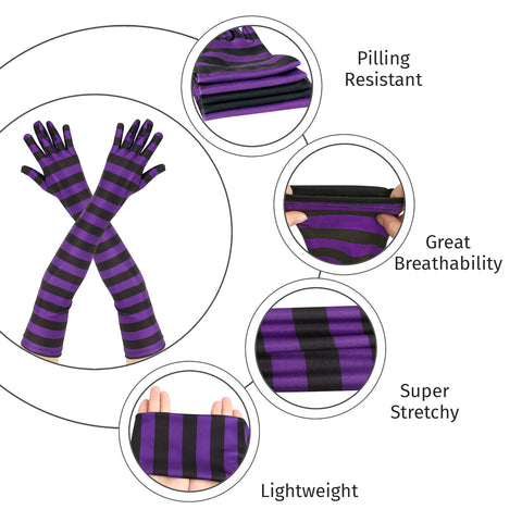 Satin Elbow Length Cosplay Opera Gloves