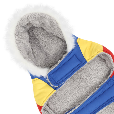 Dog Puffer Jacket with Harness Hole