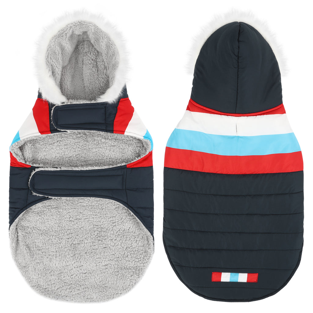 Dog Puffer Jacket with Harness Hole