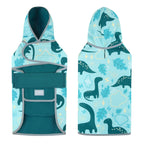 Reversible Dinosaurs Dog Raincoat With Hood