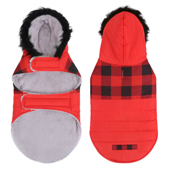Dog Puffer Jacket with Harness Hole – alternate view