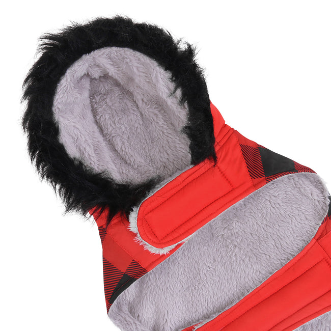 Dog Puffer Jacket with Harness Hole – product view 6