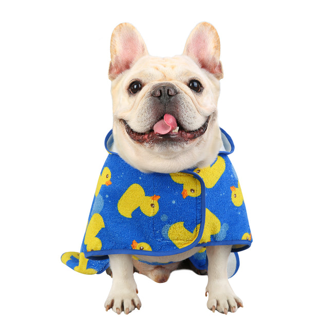 Dog Bathrobe Drying Towel with Hood – product view 6