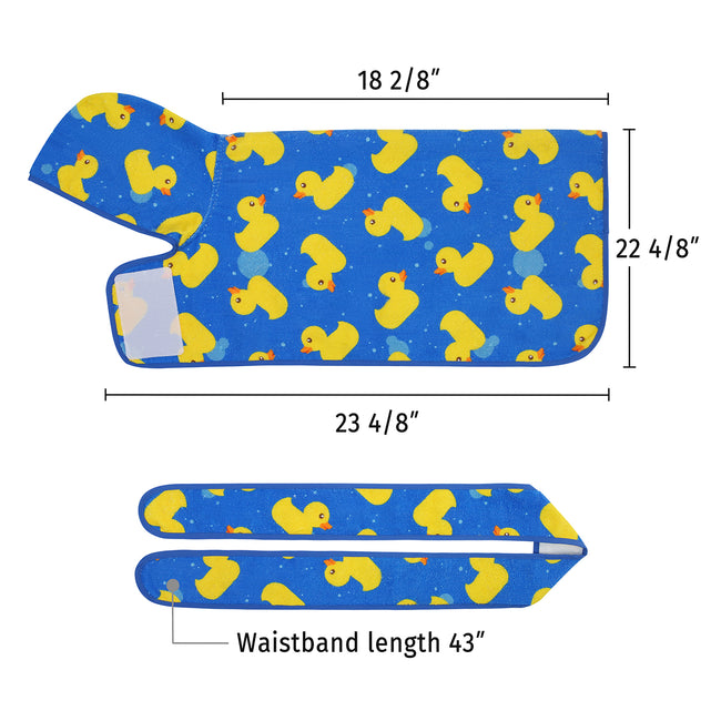 Dog Bathrobe Drying Towel with Hood – side view