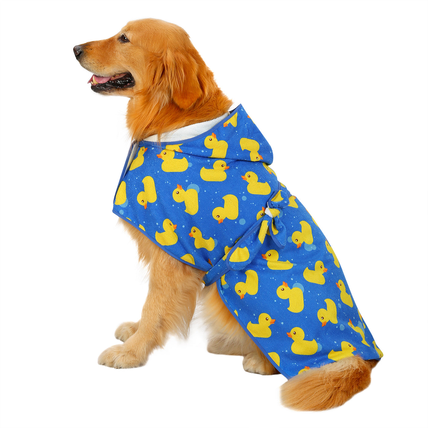 Dog Bathrobe Drying Towel with Hood Secondary image