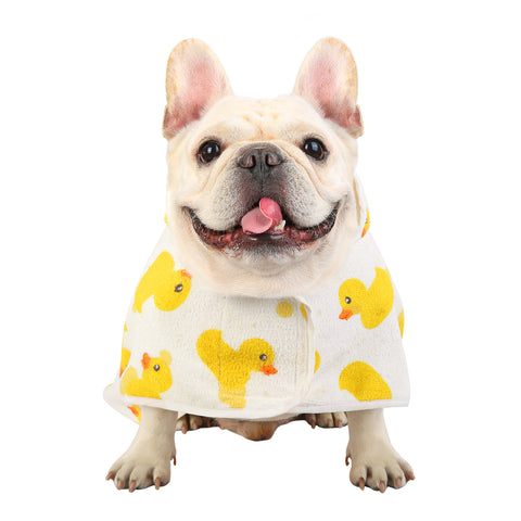 Dog Bathrobe Drying Towel with Hood