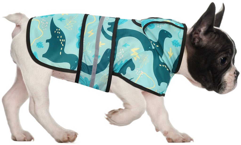 Patterned Dog Raincoat with Hood