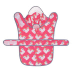 Pink Unicorn Duck Dog Raincoat Clear Hood – product view 8
