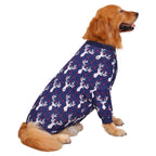 HDE Dog Pajamas - One Piece Jammies Jumpsuit Pet Clothes Outfit Stretchy Lightwe - Reindeer