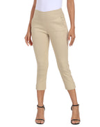 Women's 21" Inseam Pull On Capri Pants with Pockets