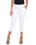 Women's 21" Inseam Pull On Capri Pants with Pockets