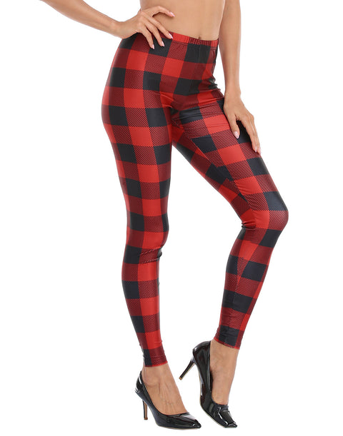 Graphic Printed Holiday Design Workout Leggings