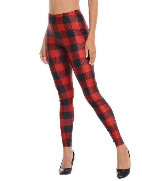 Graphic Printed Holiday Design Workout Leggings