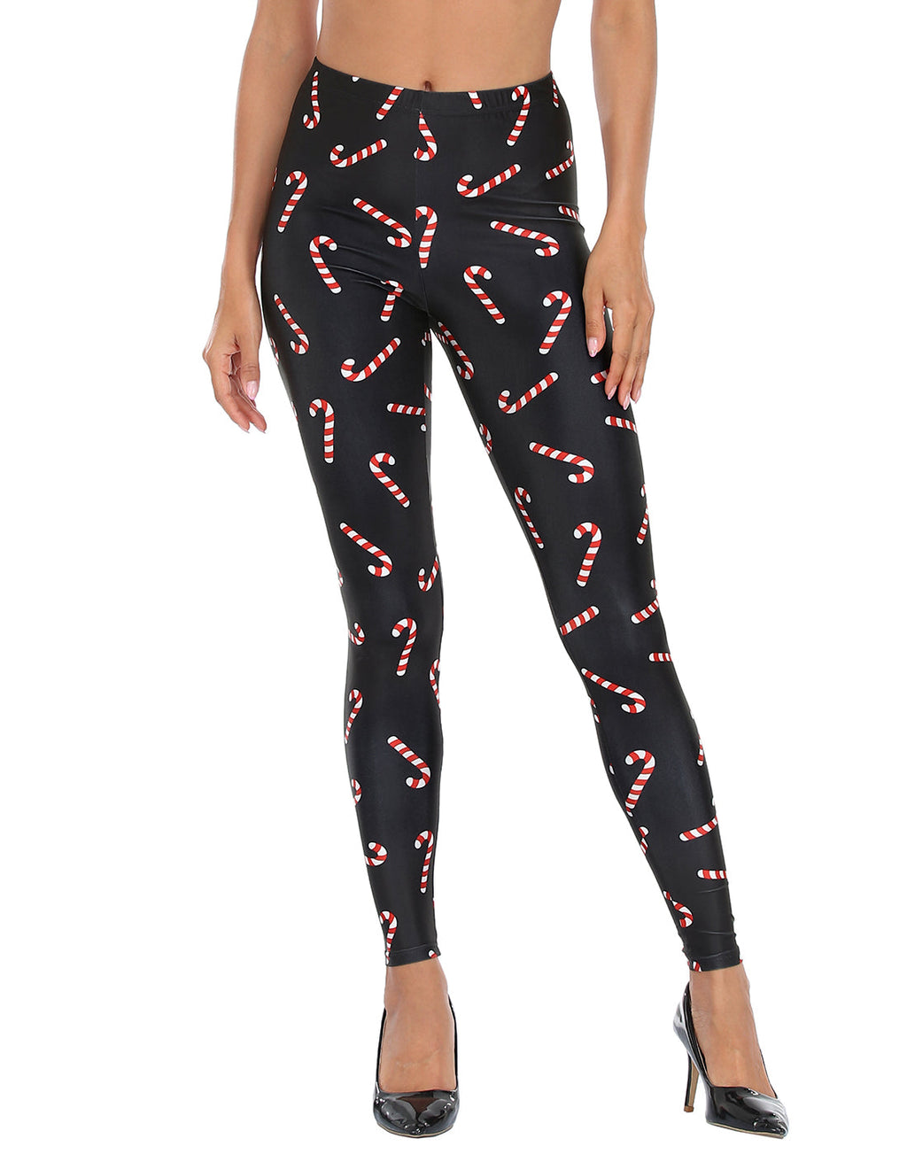 Graphic Printed Holiday Design Workout Leggings