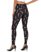 Graphic Printed Holiday Design Workout Leggings