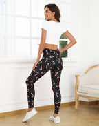Graphic Printed Holiday Design Workout Leggings
