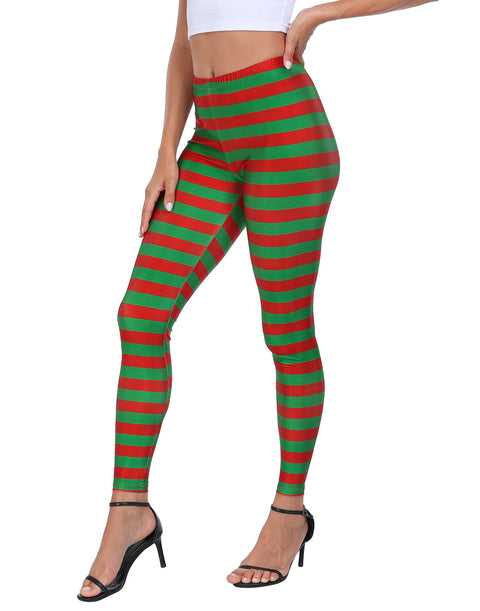 Graphic Printed Holiday Design Workout Leggings