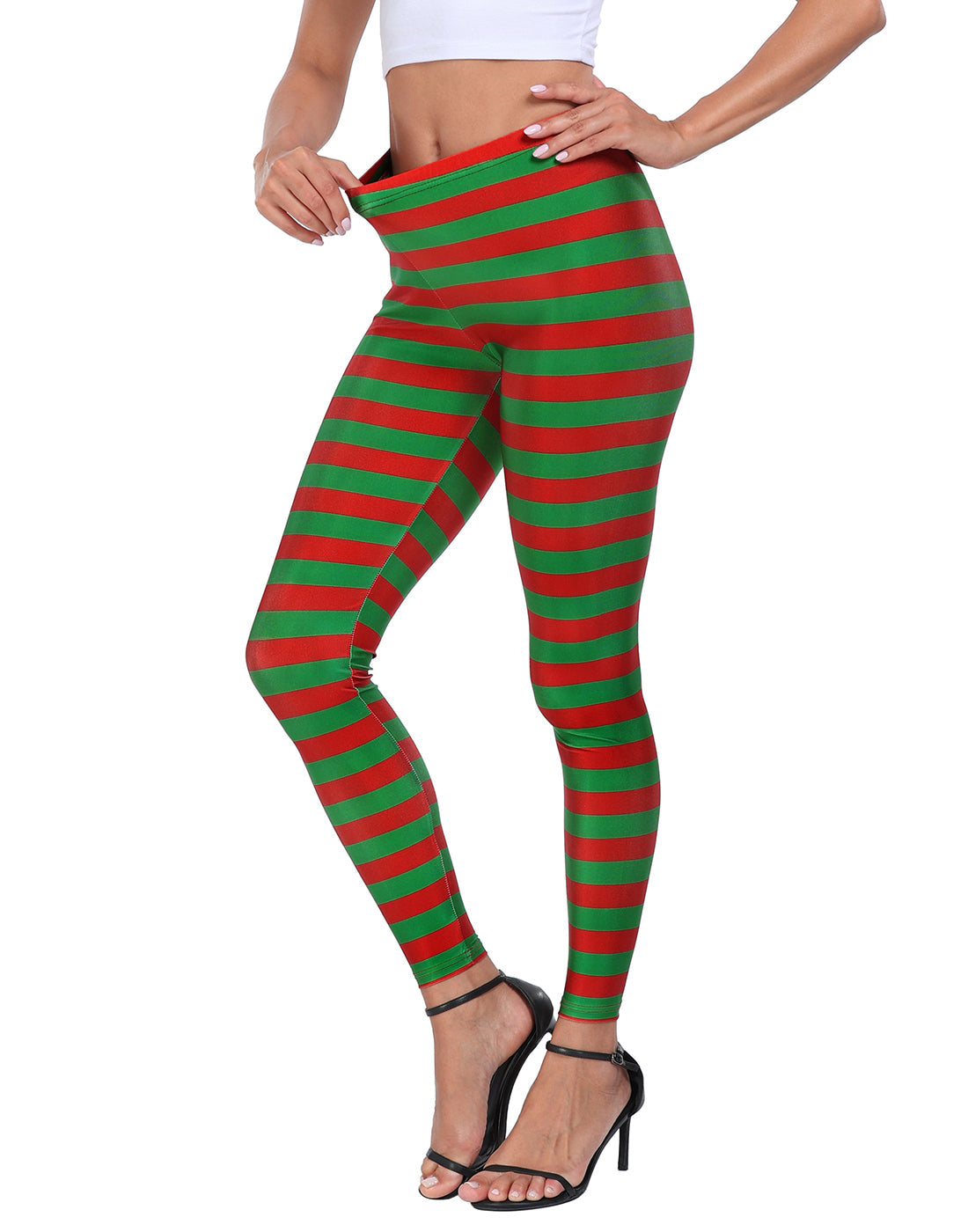 Graphic Printed Holiday Design Workout Leggings