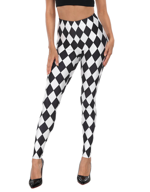 Trendy Design High Waisted Graphic Legging Tights