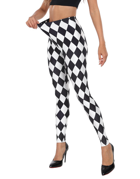 Trendy Design High Waisted Graphic Legging Tights