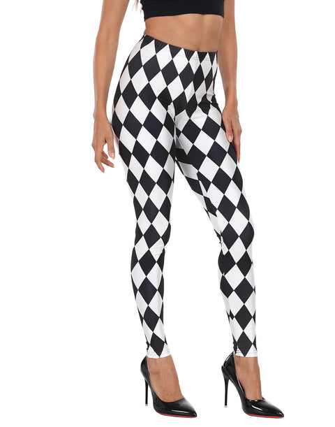 Trendy Design High Waisted Graphic Legging Tights