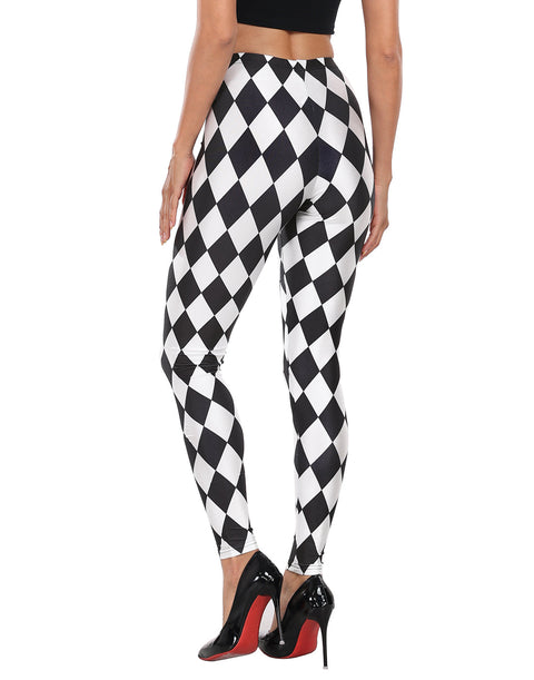 Trendy Design High Waisted Graphic Legging Tights