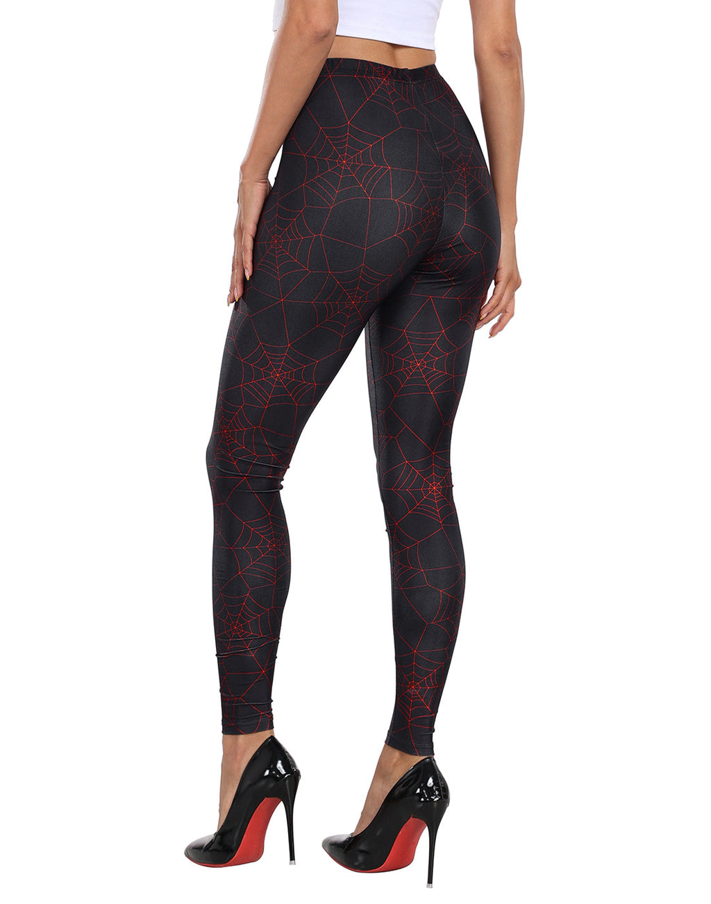 Trendy Design High Waisted Graphic Legging Tights