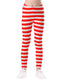 Girl's Red and White Stripes Ultra Soft Leggings