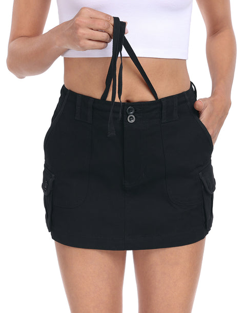 Mini Cargo Skirt with Pockets