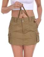 Mini Cargo Skirt with Pockets