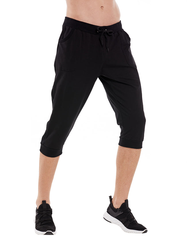 Casual Yoga Capri Pants Stretch Crops – back view